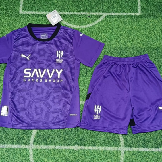 24/25 Al-Hilal FC Third Away Football Shirt Kids Size Suit