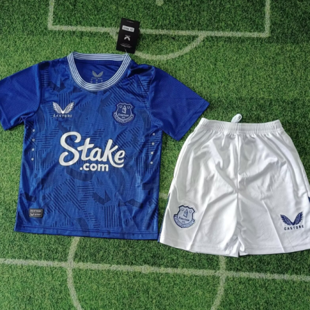 24/25 Everton Home Football Shirt Kids Size Suit