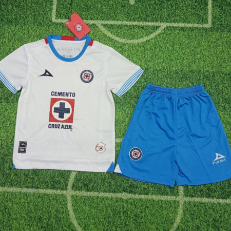 24/25 Cruz Azul Away Football Shirt Kids Size Suit