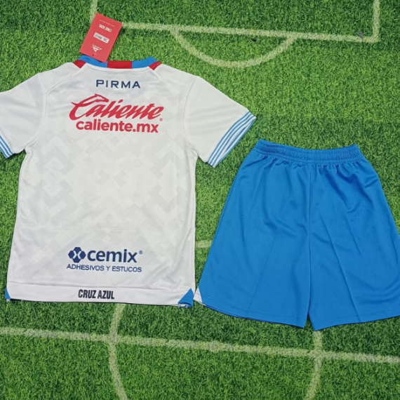 24/25 Cruz Azul Away Football Shirt Kids Size Suit
