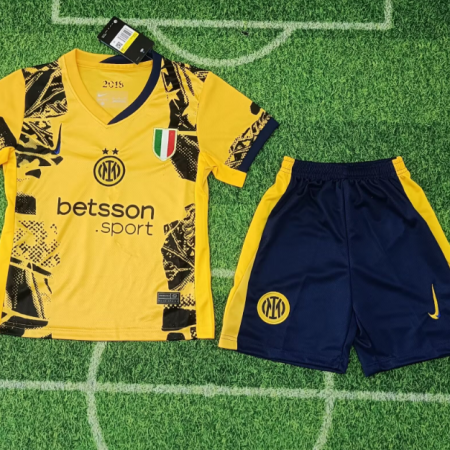 24/25 Inter Milan Third Away Football Shirt Kids Size Suit