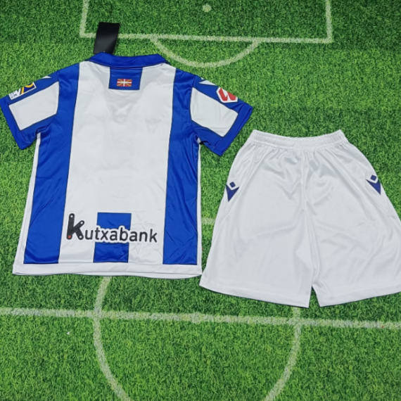 24/25 Real Sociedad Home Football Shirt Kids Size Suit