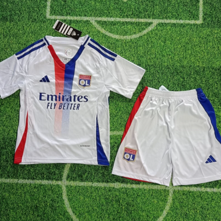 24/25 Lyon Home Football Shirt Kids Size Suit