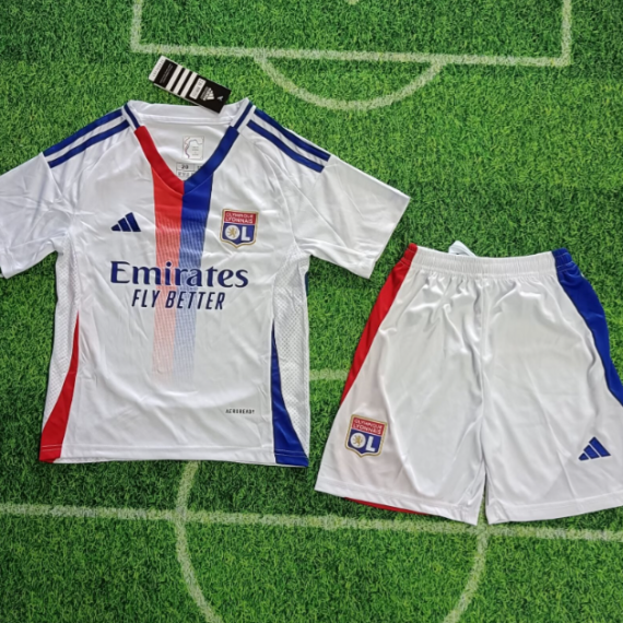 24/25 Lyon Home Football Shirt Kids Size Suit