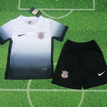 24/25 New Corinthians Home Football Shirt Kids Size Suit