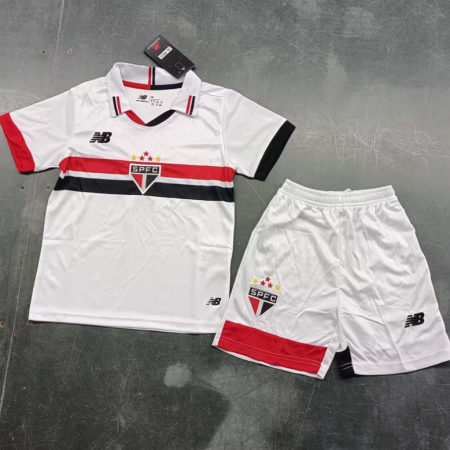 24/25 Sao Paulo Home Football Shirt Kids Size Suit