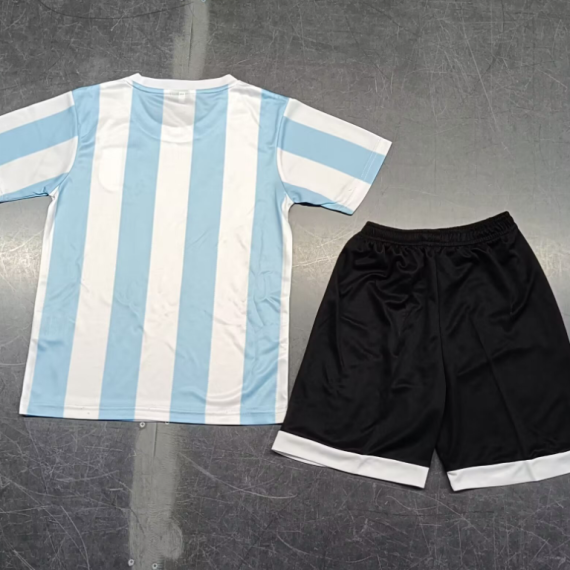 1986 Retro Argentina Home Football Shirt Kids Size Suit