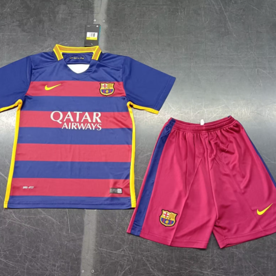 15/16 Retro Barcelona Home Football Shirt Kids Size Suit