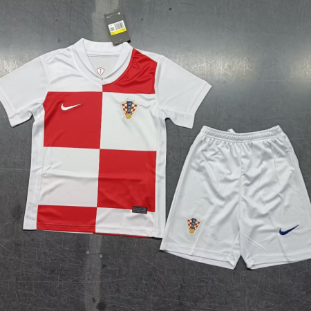 24/25 Croatia Home Football Shirt Kids Size Suit