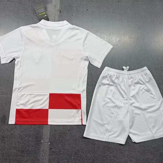 24/25 Croatia Home Football Shirt Kids Size Suit