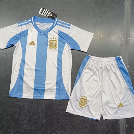24/25 Argentina Home Football Shirt Kids Size Suit