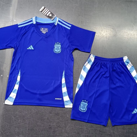 24/25 Argentina Away Football Shirt Kids Size Suit