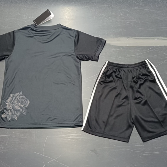 24/25 Real Madrid Black Y3 Football Shirt Kids Size Suit