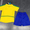 2002 Retro Brazil Home Football Shirt Kids Size Suit