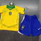 2004 Retro Brazil Home Football Shirt Kids Size Suit