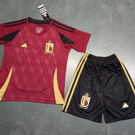 24/25 Belgium Home Football Shirt Kids Size Suit