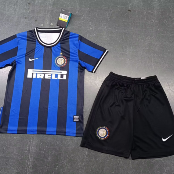 09/10 Retro Inter Milan Home Football Shirt Kids Size Suit