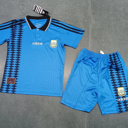 1994 Retro Argentina Away Football Shirt Kids Size Suit