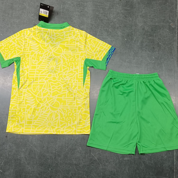 23/24 Brazil Home Football Shirt Kids Size Suit