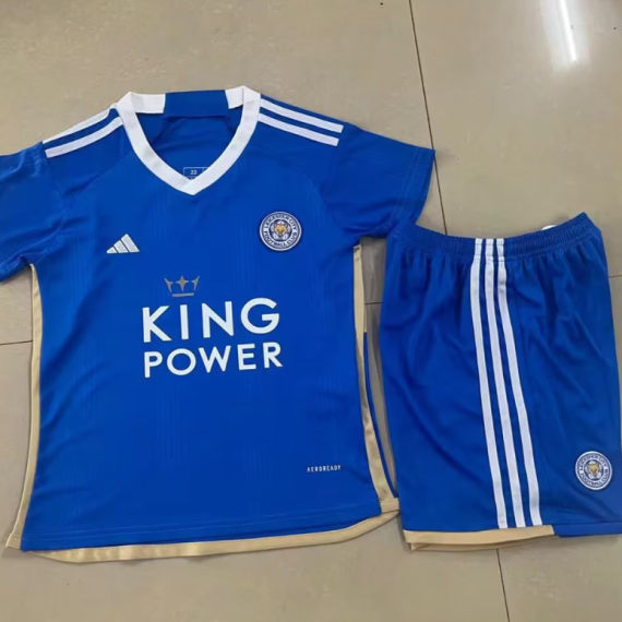23/24 Leicester City Home Football Shirt Kids Size Suit