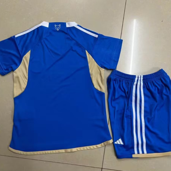 23/24 Leicester City Home Football Shirt Kids Size Suit