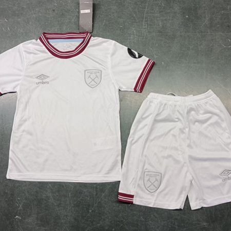 23/24 West Ham Away Football Shirt Kids Size Suit