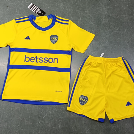 23/24 Boca Juniors Away Football Shirt Kids Size Suit
