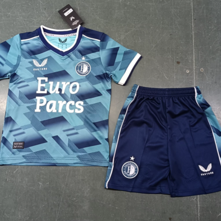 23/24 Feyenoord Rotterdam Away Football Shirt Kids Size Suit