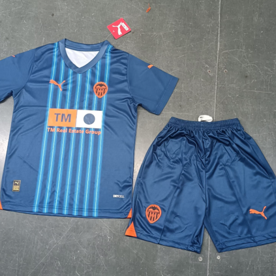 23/24 Valencia Away Football Shirt Kids Size Suit