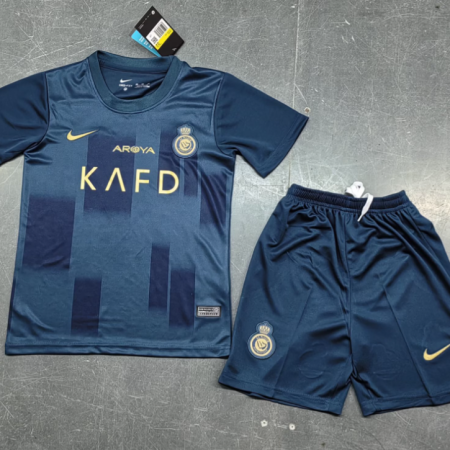 23/24 Riyadh Victory Away Football Jersey Kids Size Suit