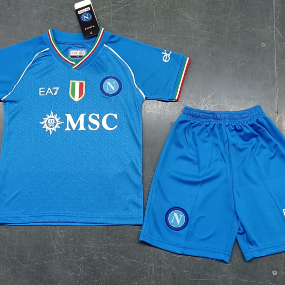 23/24 Naples Home Football Shirt Kids Size Suit