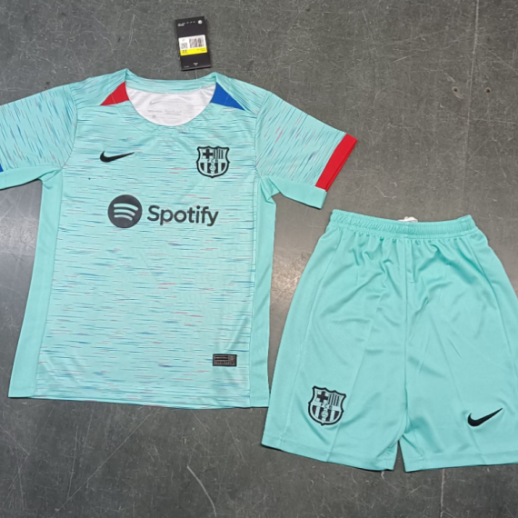 23/24 Barcelona Third Football Shirt Kids Size Suit(New)
