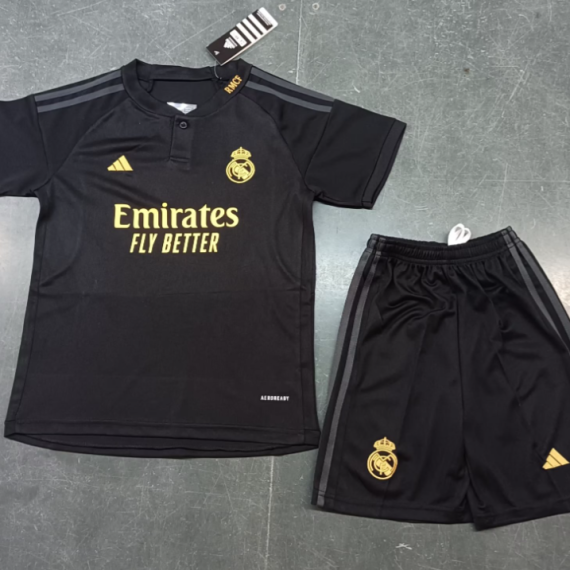 23/24 Real Madrid Third Football Shirt Kids Size Suit