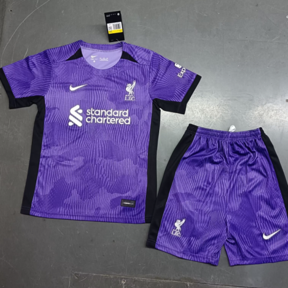 23/24 Liverpool Third Football Shirt Kids Size Suit