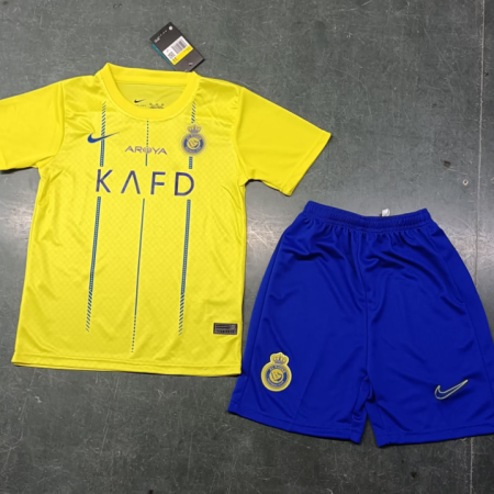 23/24 Riyadh Victory Home Football Jersey Kids Size Suit
