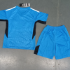 23/24 Real Madrid Blue Goalkeeper Football Shirt Kids Size Suit