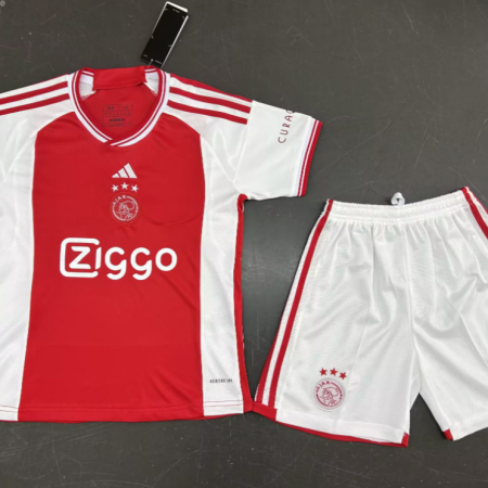 23/24 AJAX Home Football Shirt Kids Size Suit