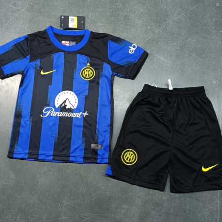 23/24 Inter Milan Home Football Shirt Kids Size Suit