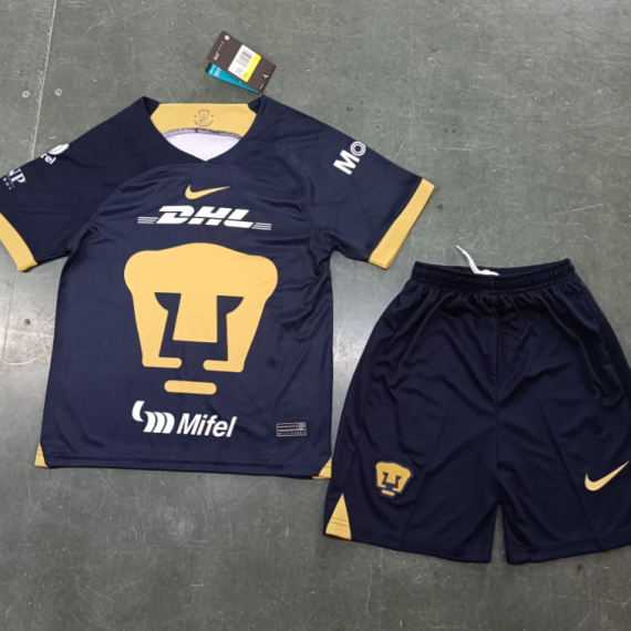 23/24 Pumas UNAM Away Football Jersey Kids Size Suit