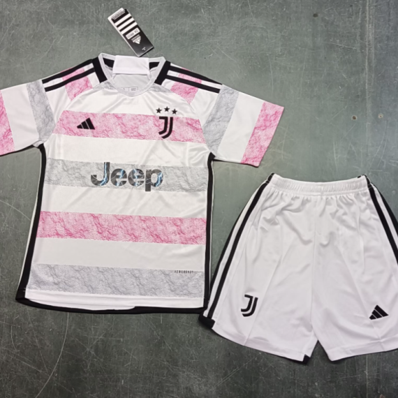 23/24 Juventus Away Football Shirt Kids Size Suit