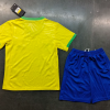 23/24 Brazil Women Home Football Shirt Kids Size Suit