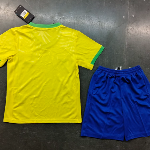 23/24 Brazil Women Home Football Shirt Kids Size Suit