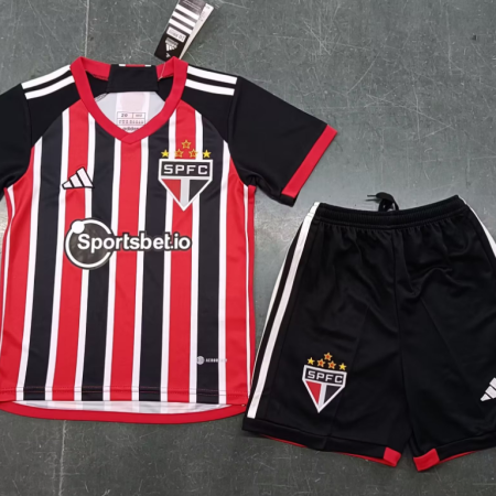 23/24 Sao Paulo Away Football Shirt Kids Size Suit