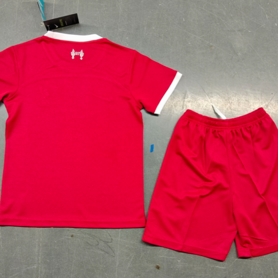 23/24 Liverpool Home Football Jersey Kids Size Suit