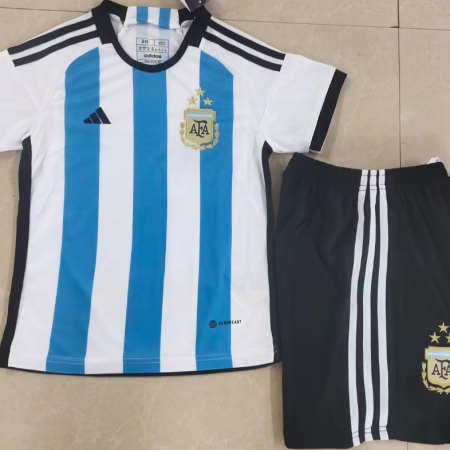 22/23 Argentina Home Football Shirt Kids Size Suit