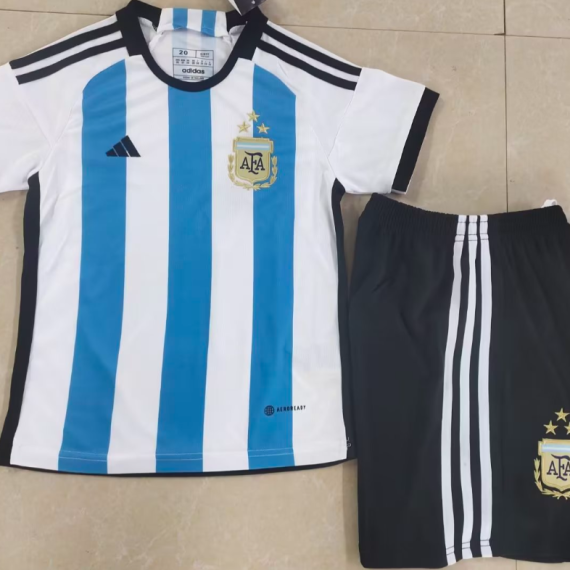 22/23 Argentina Home Football Shirt Kids Size Suit