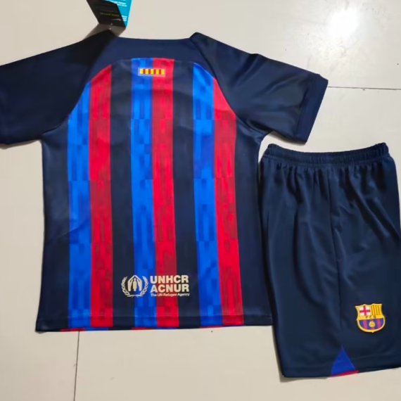 22/23 Barcelona Home Football Shirt Kids Size Suit