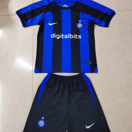 22/23 Inter Milan Home Football Shirt Kids Size Suit