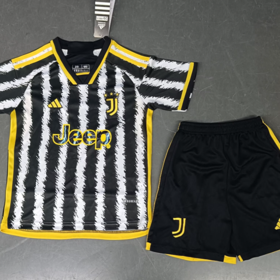 23/24 Juventus Home Football Shirt Kids Size Suit