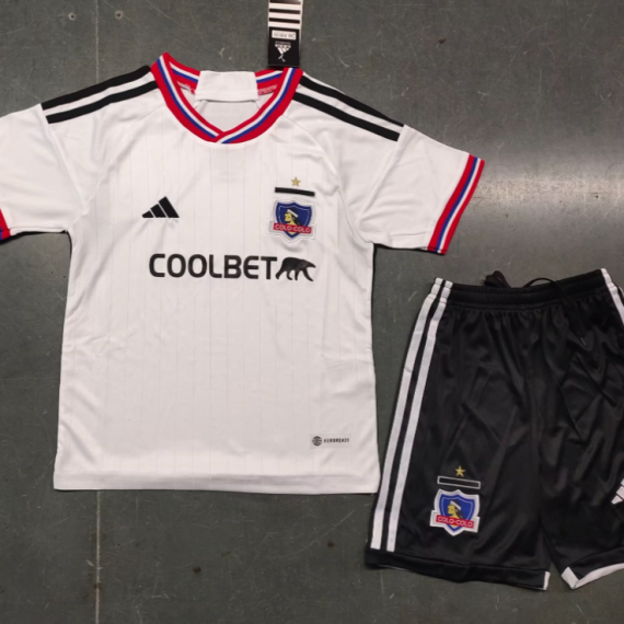 23/24 Colo Colo Home Football Shirt Kids Size Suit